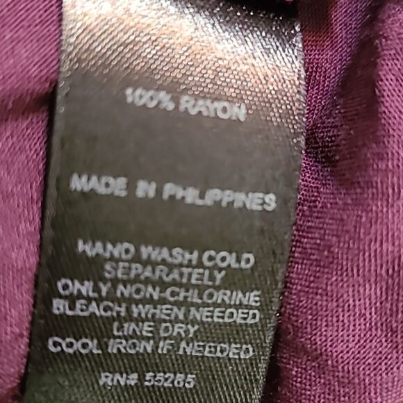 Express Cold-Shoulder Mini-Dress, Dark Purple, Size Small Petite - Picture 8 of 8